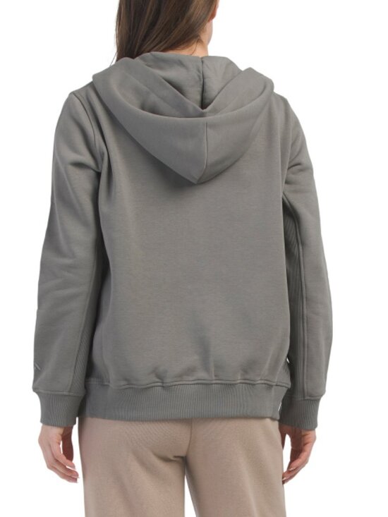 NEW FITFLOP Cotton Blend Zip Hoodie in gray for women 1125 2t7 - Picture 2 of 4